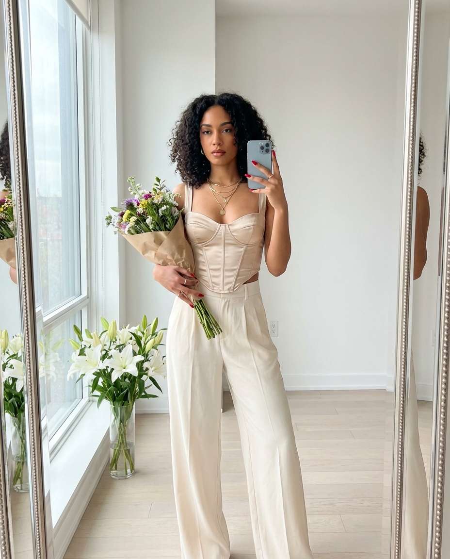 editorial mirror selfie photo