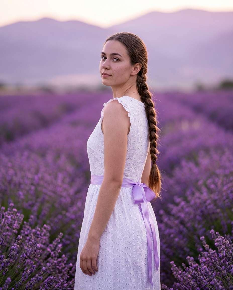 lavender farm calm photo