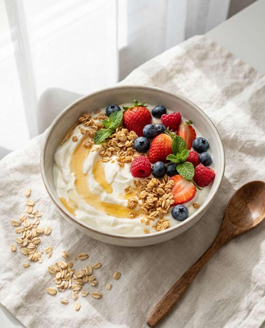 berry yogurt bowl photo