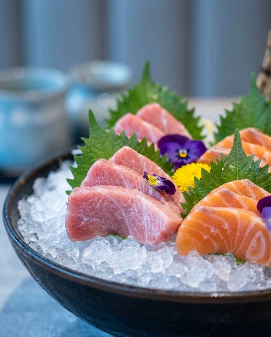 sashimi gloss detail photo