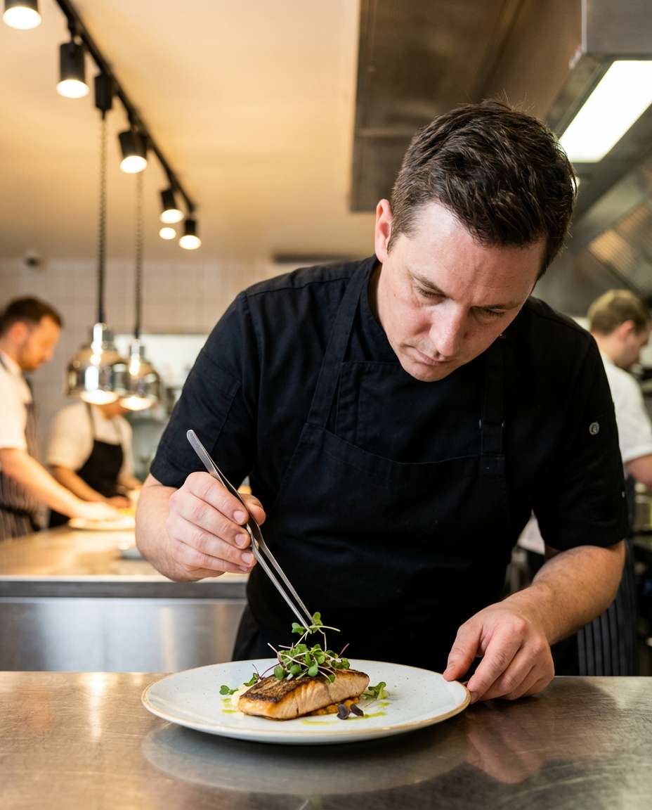 chef plating tweezers photo