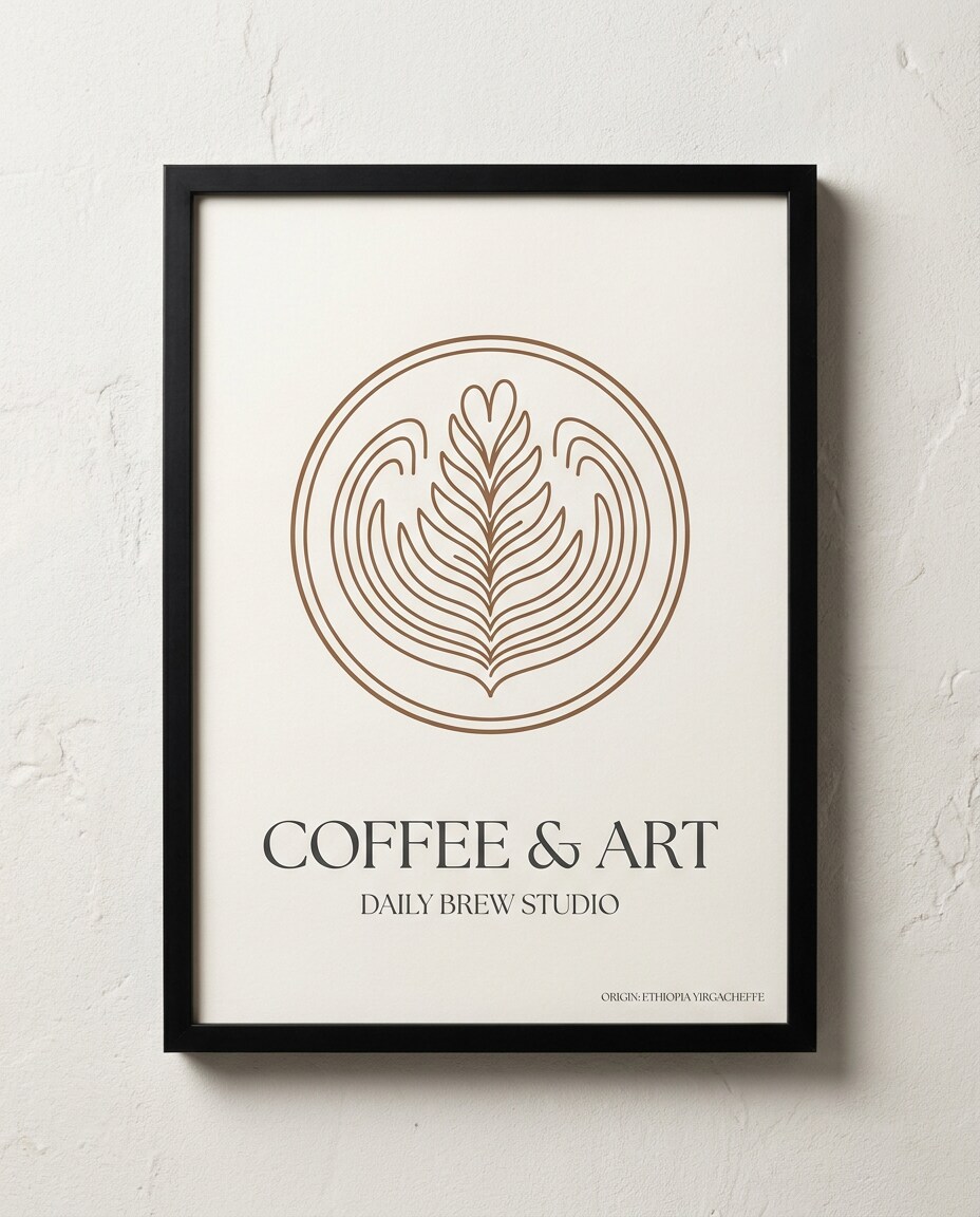studio lit coffee photo