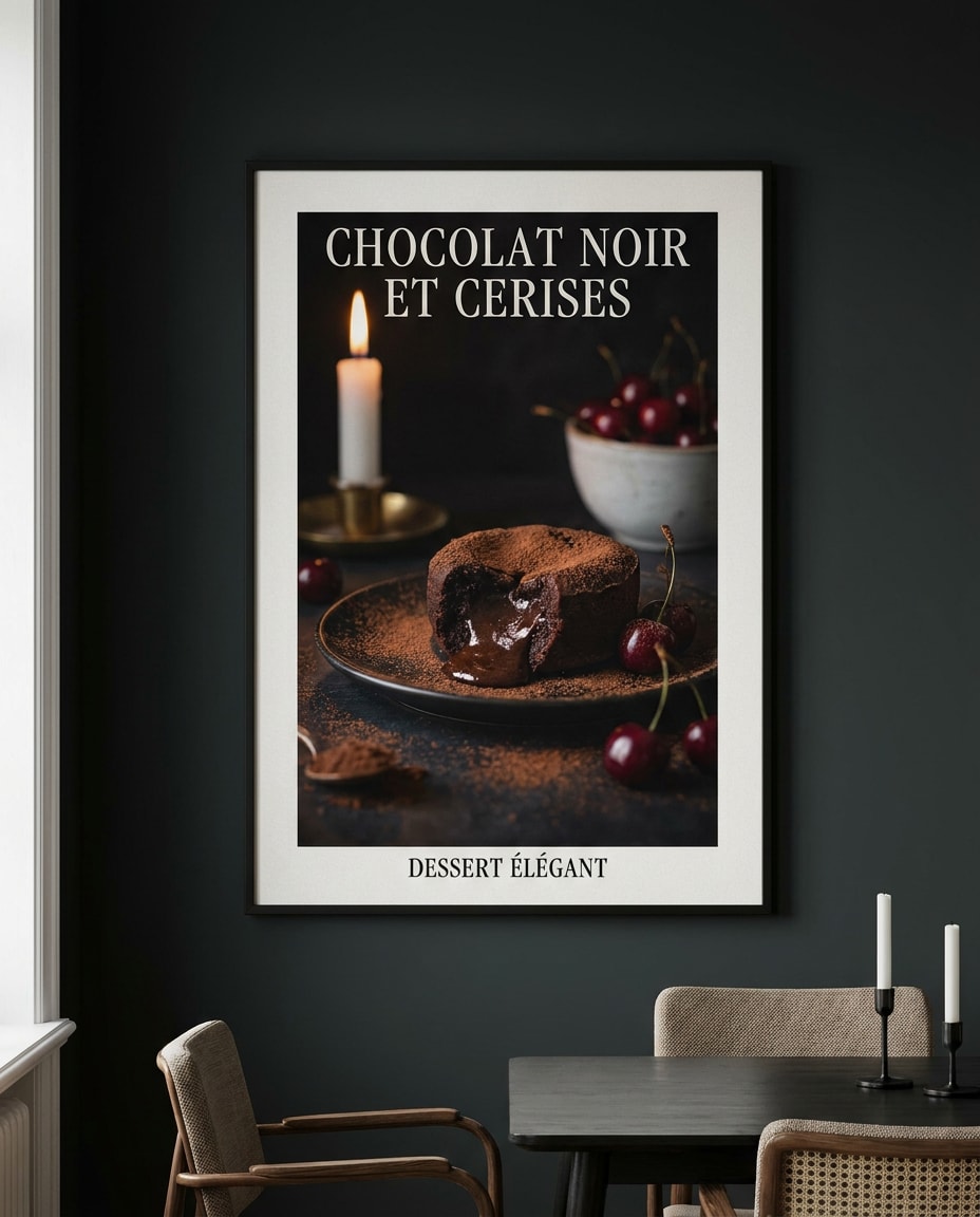 chocolate still life print photo