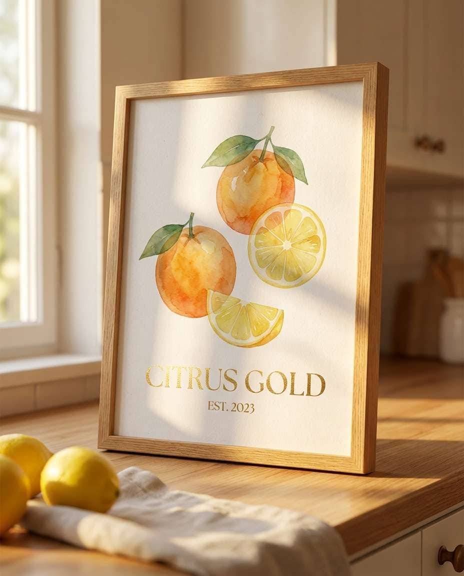 golden hour citrus photo