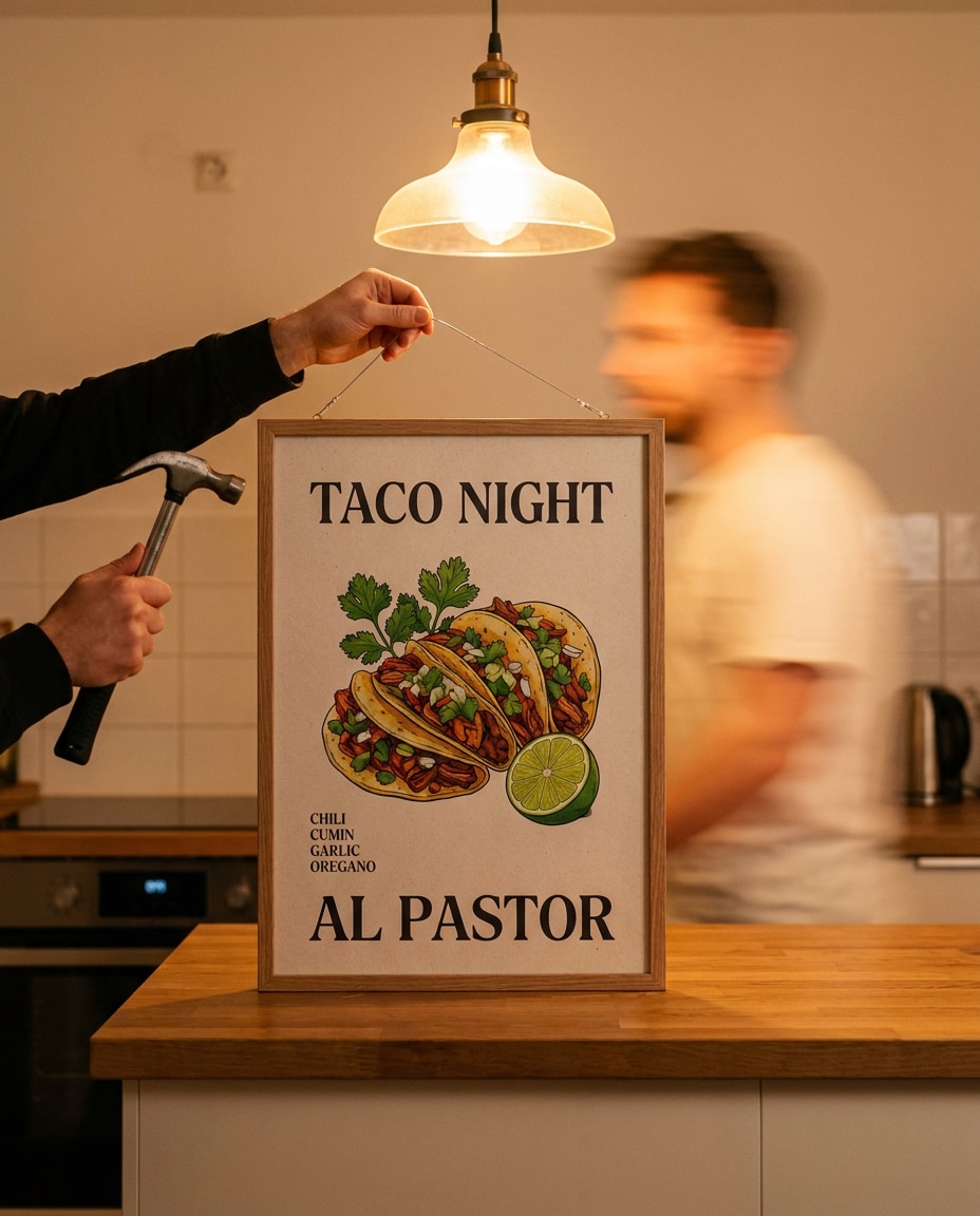 hanging taco photo