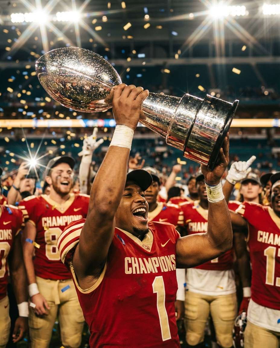 trophy lift moment photo