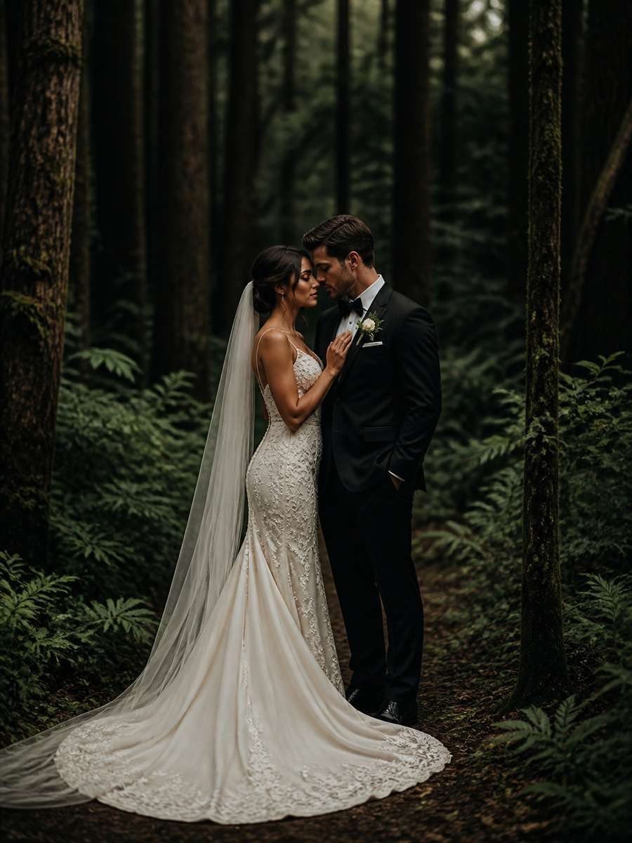 Dark Green Cinematic Romance photo