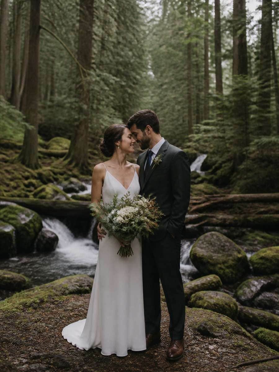 Forest Elopement Look photo