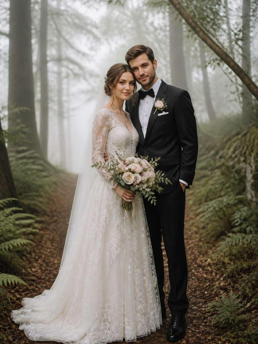 Misty Woodland Vows photo