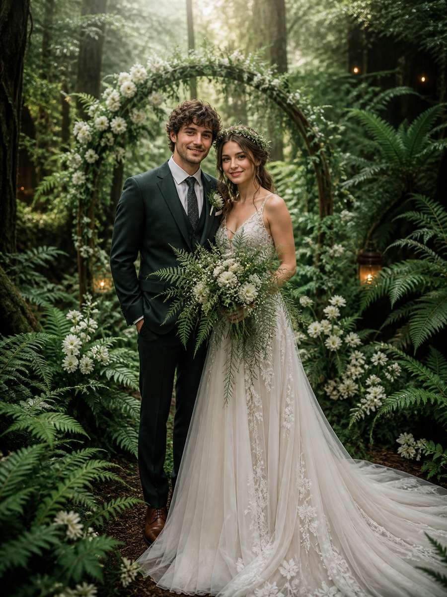 Magical Fern Forest Portrait photo