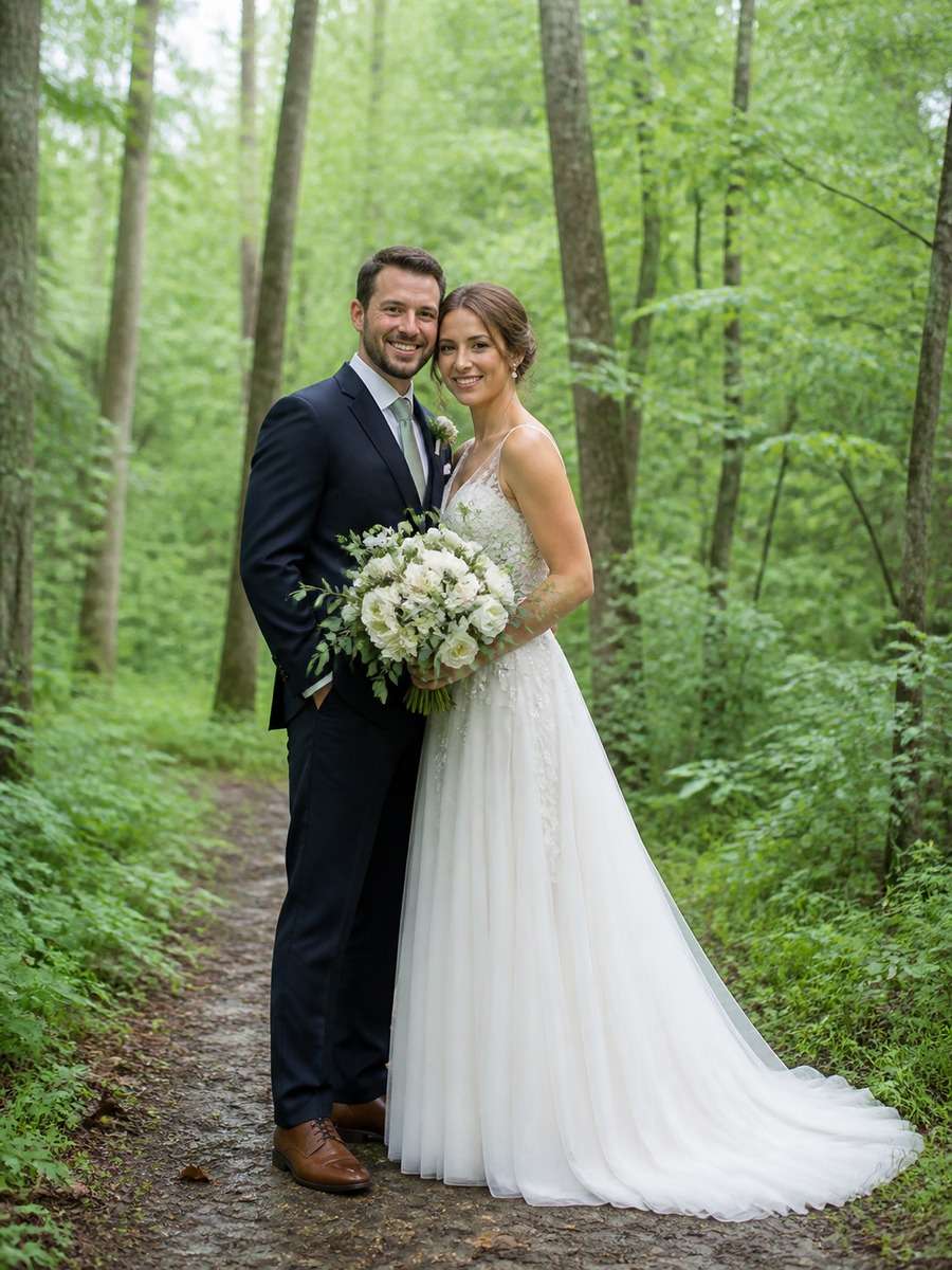 Fresh Morning Forest Wedding photo