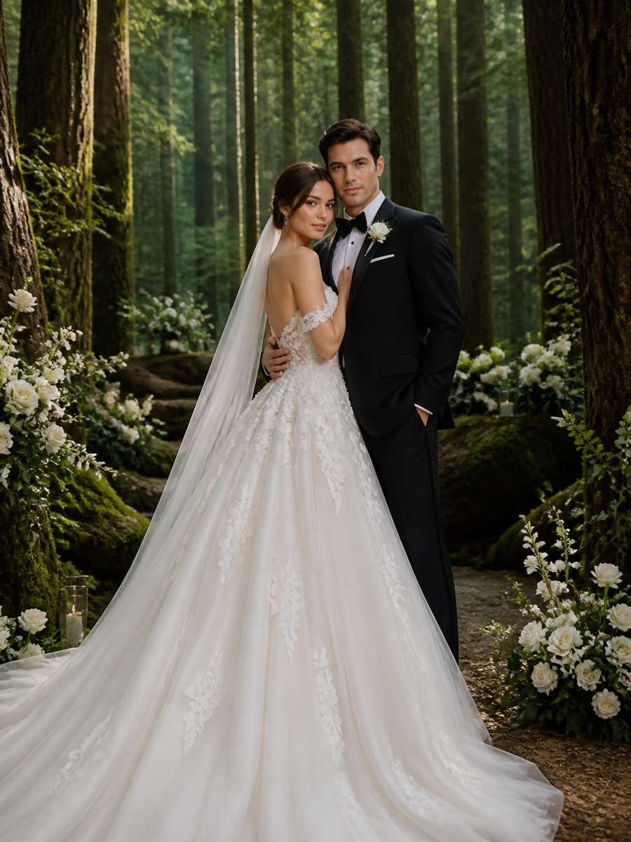 Luxury Forest Wedding Editorial photo