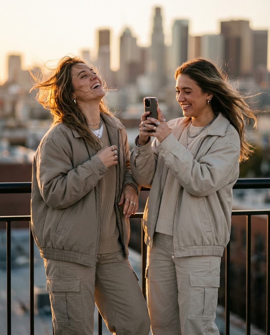 rooftop golden hour photo