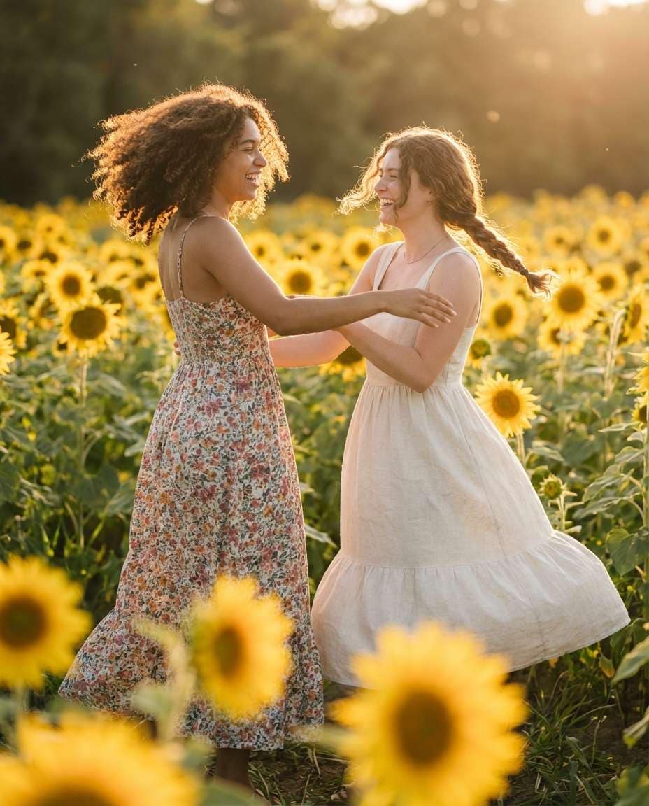 sunflower field spin photo
