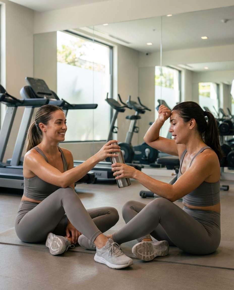 gym bestie energy photo