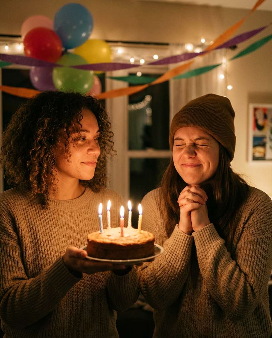 birthday candle moment photo