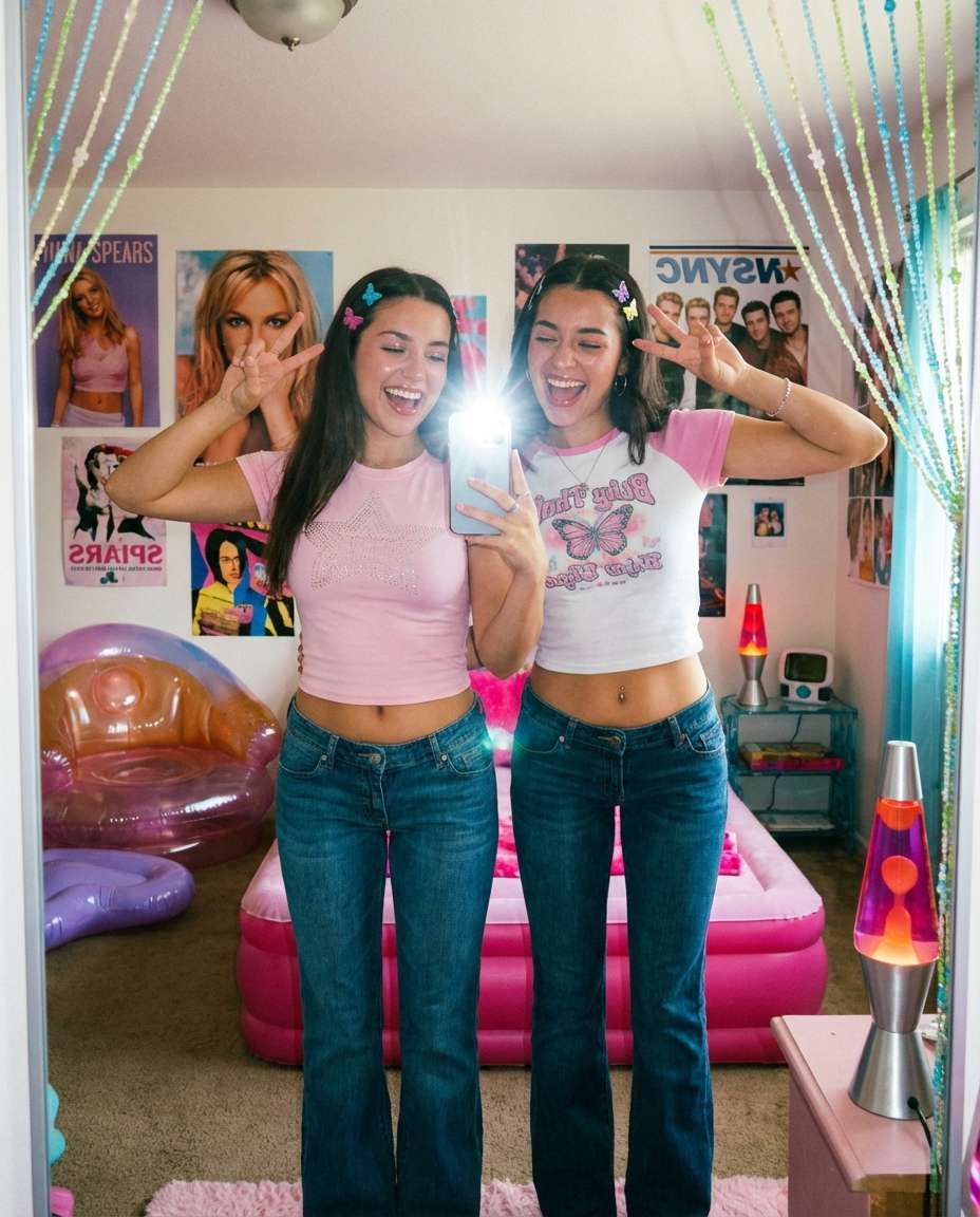 y2k mirror selfie photo