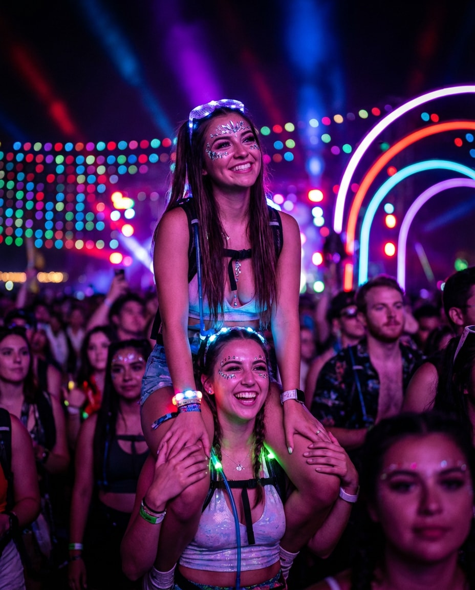 festival glitter night photo