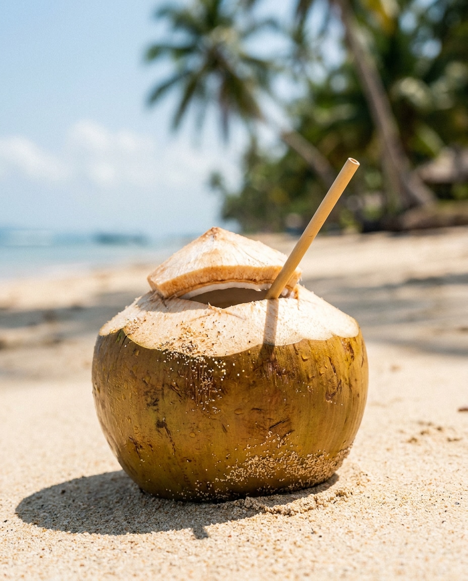coconut beach minimal photo