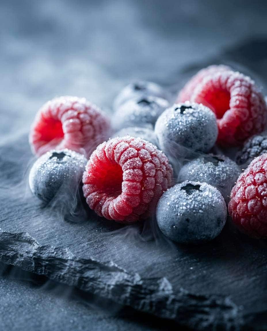 berry ice crystals photo