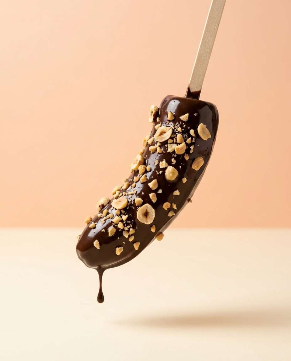 chocolate dipped banana photo