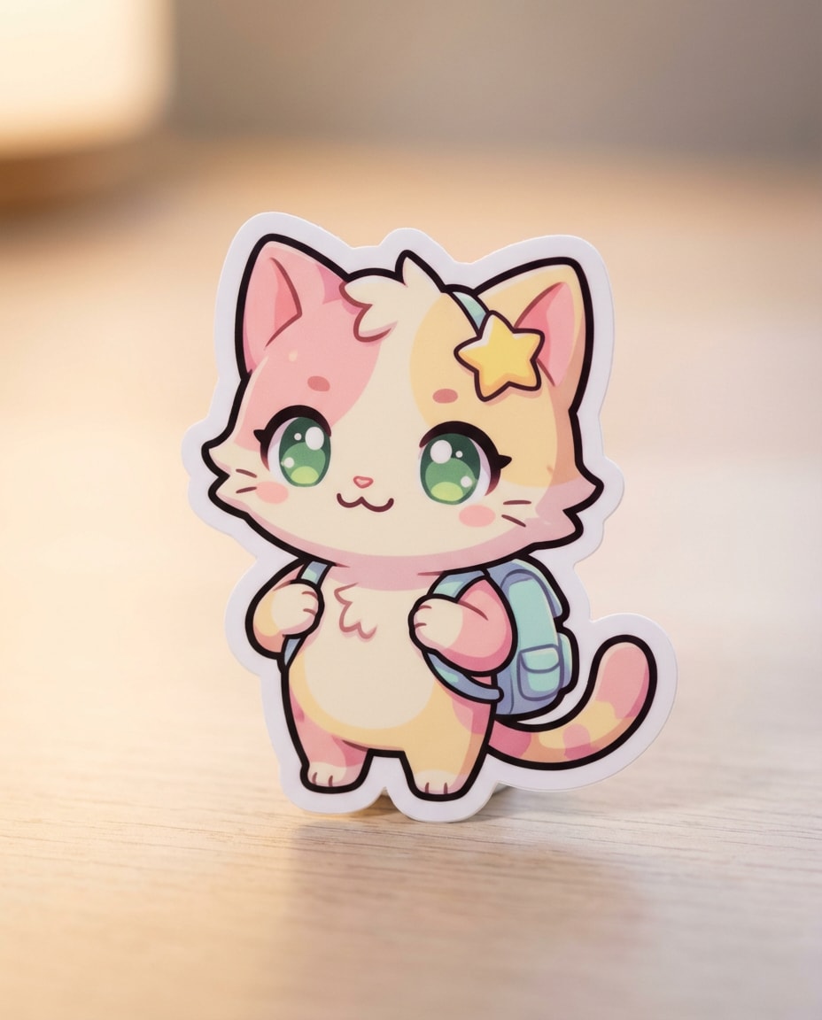pastel chibi sticker photo
