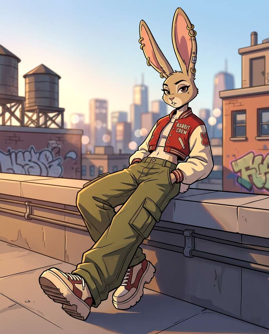 streetwear full body photo