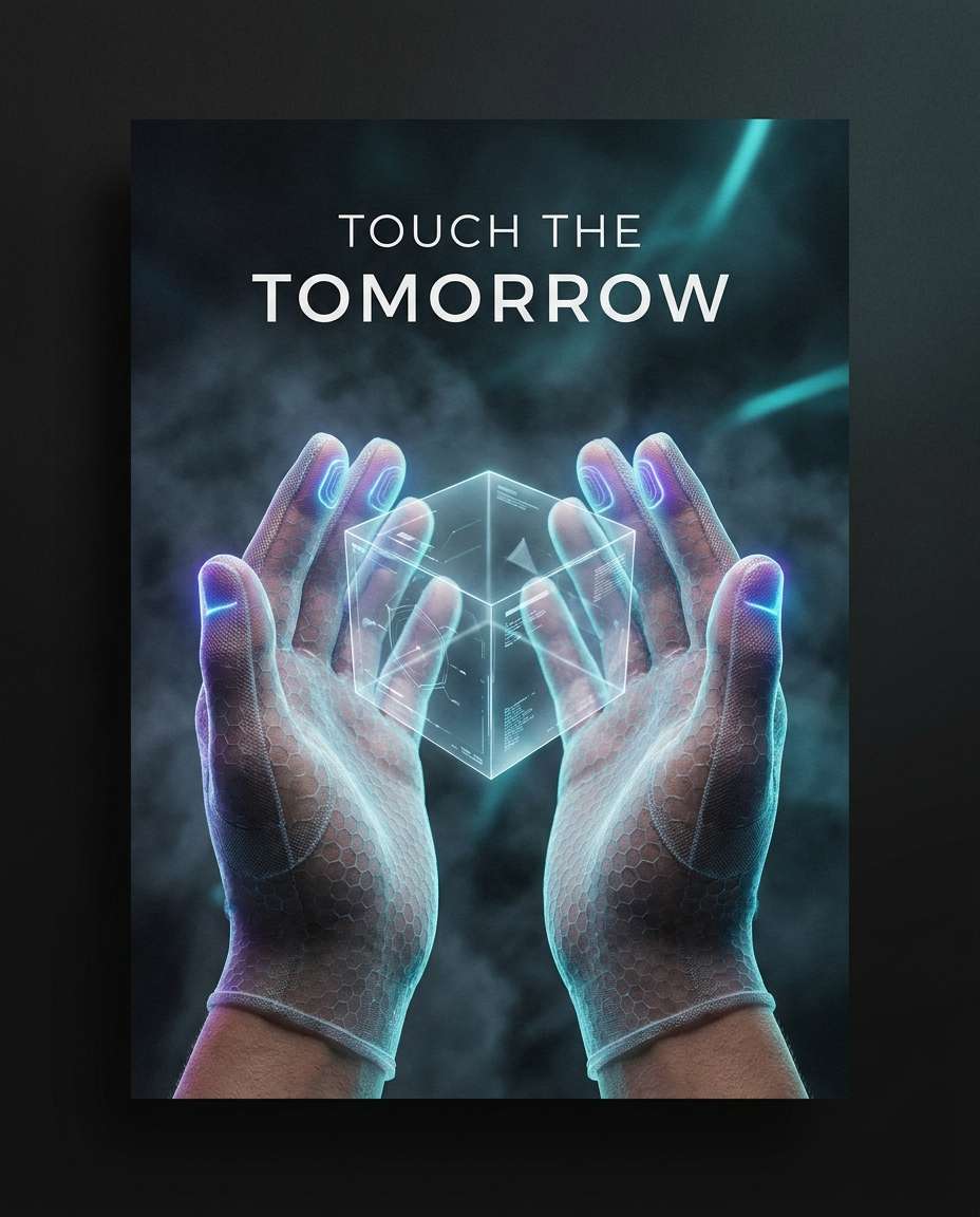 neon hands detail photo