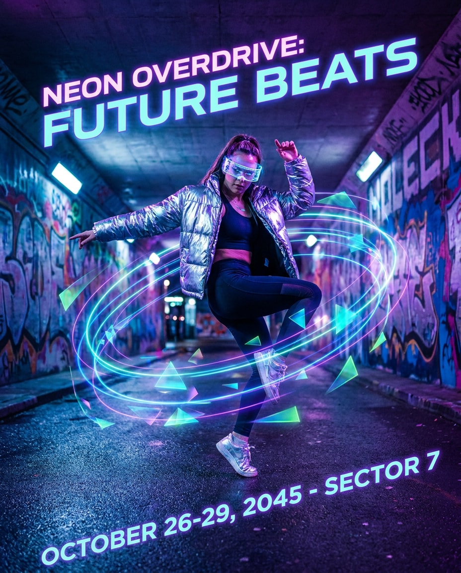 hologram street dancer photo