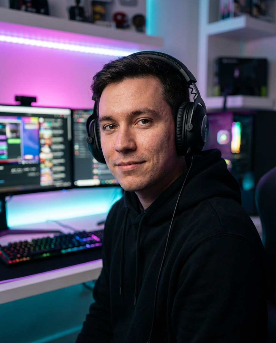 rgb streamer desk photo