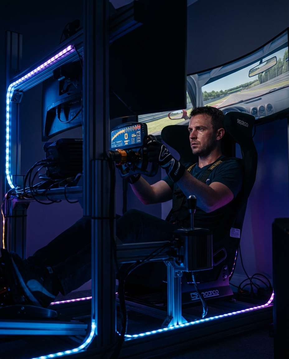racing sim rig photo