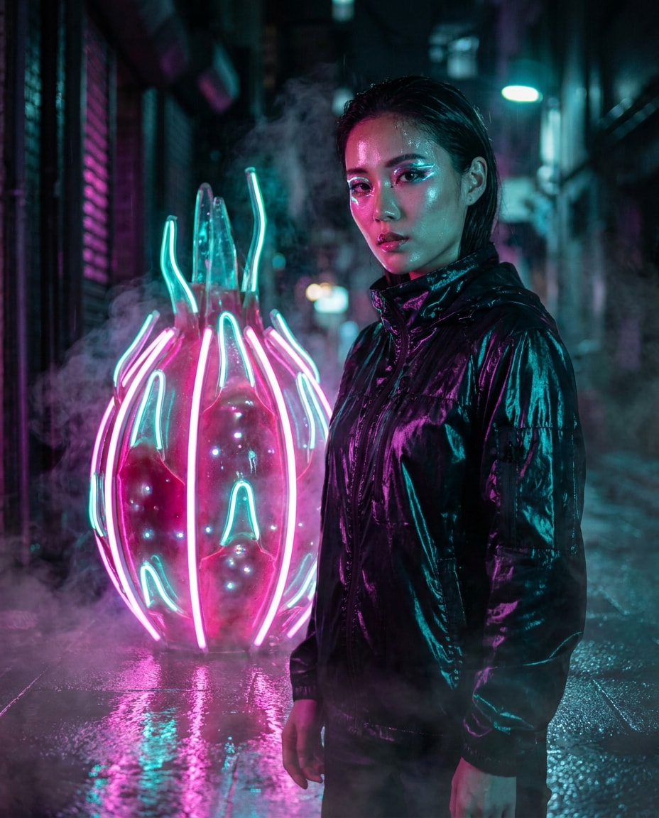 dragon neon photo