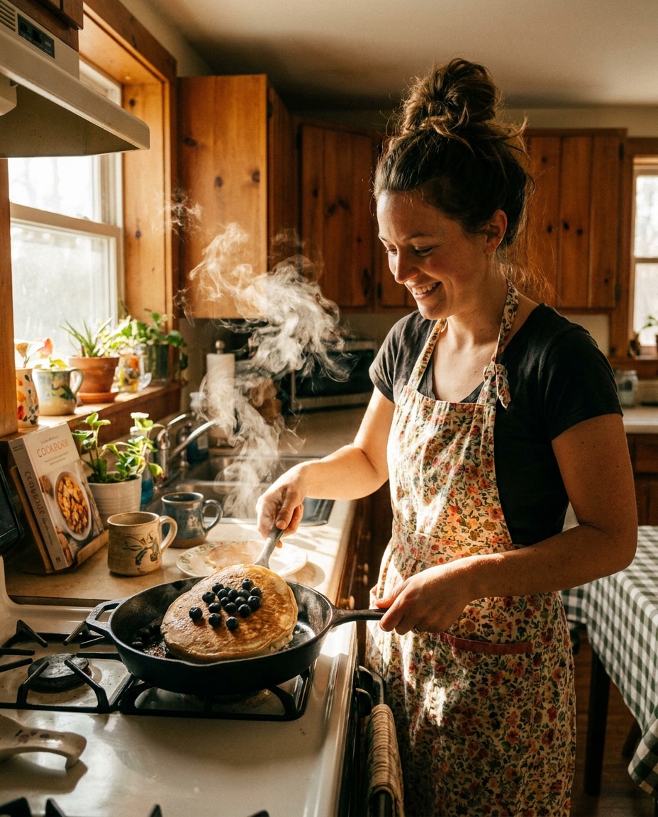 blueberry pancake kitchen photo