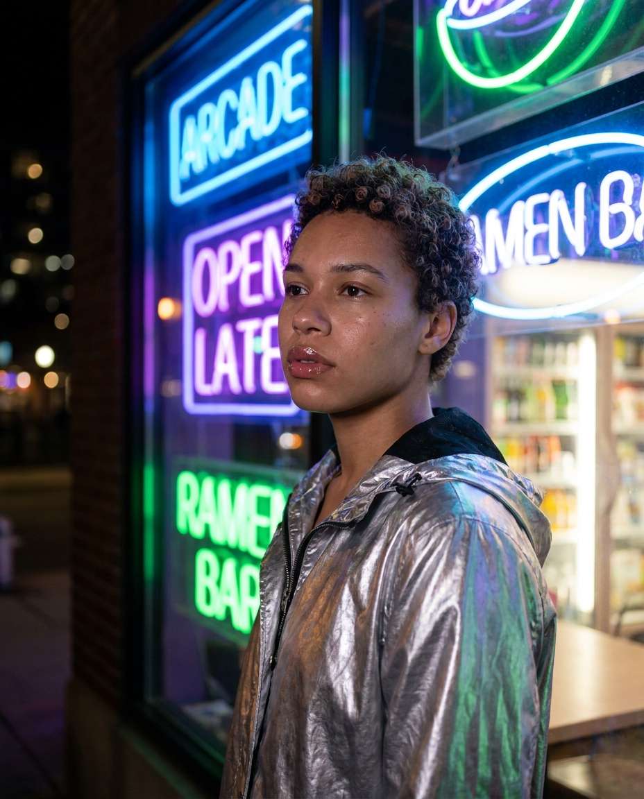 neon night glow photo