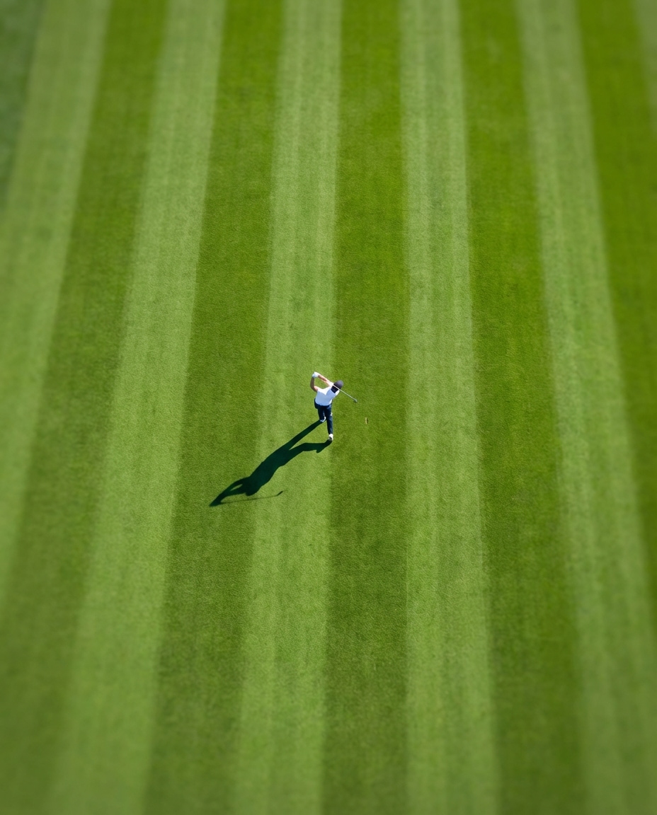 topdown drone fairway photo
