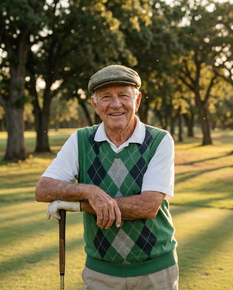 senior golfer classic photo