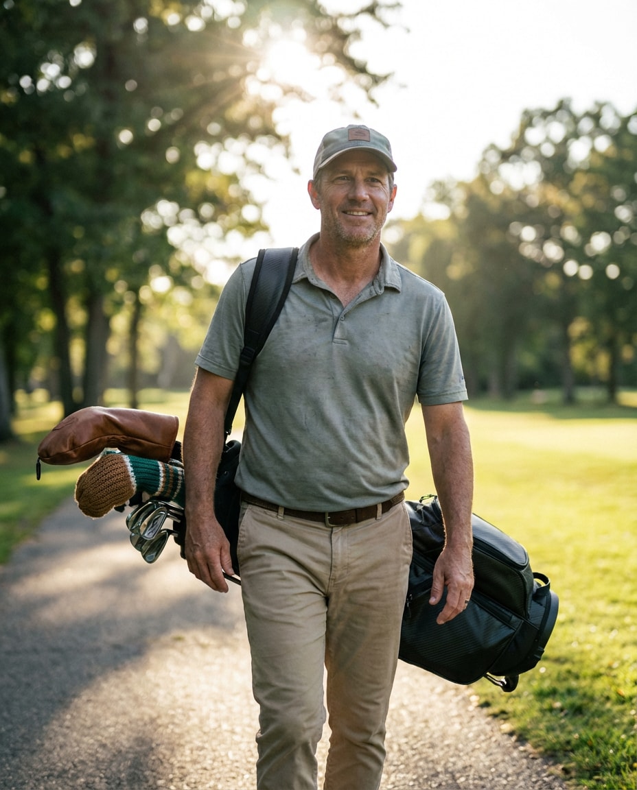 bag and shoulder portrait photo