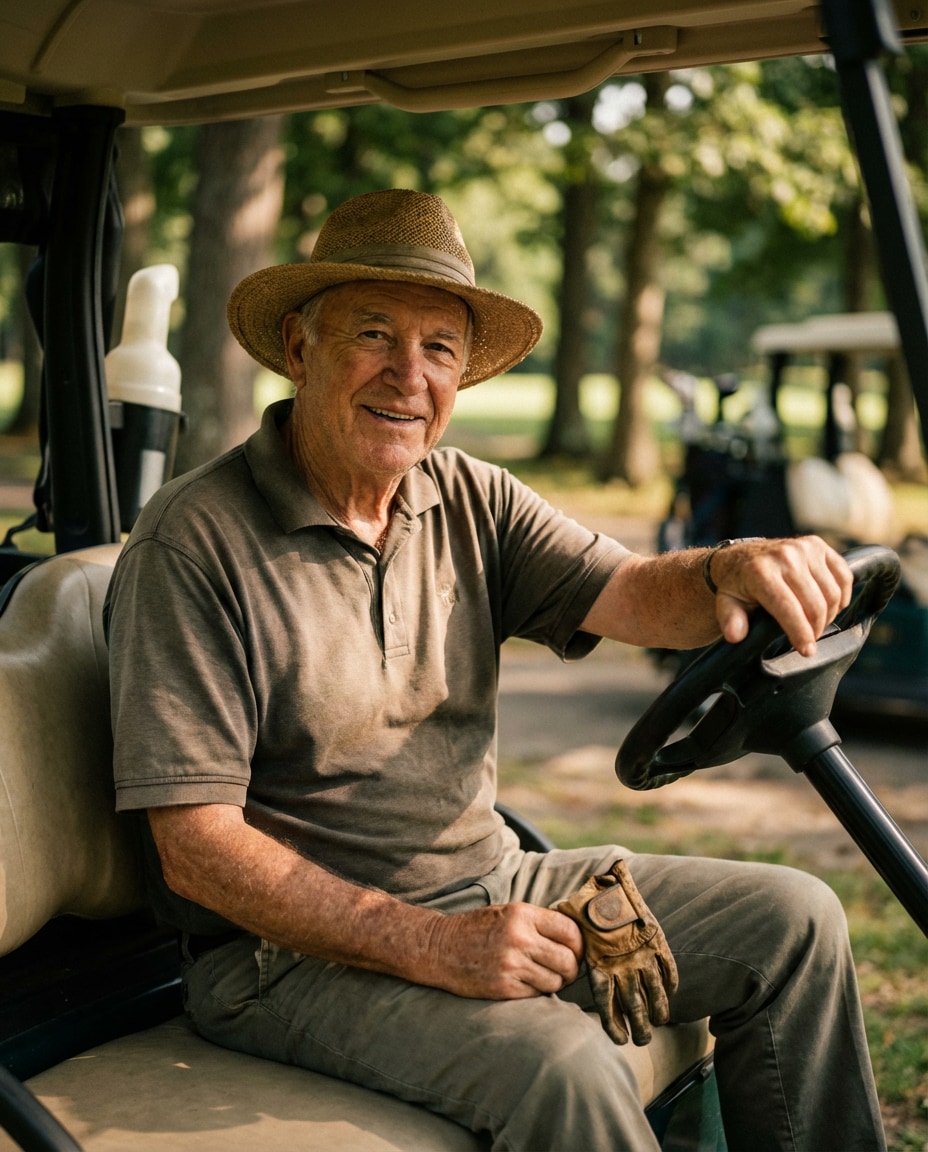 cart ride candid photo
