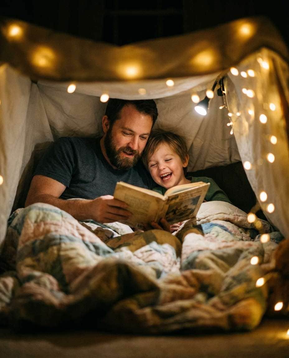 dad bedtime story photo