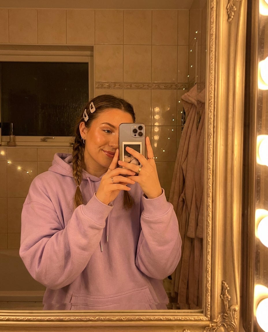 idol style selfie photo