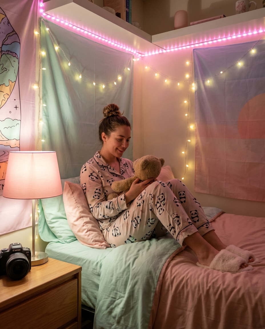 pastel kawaii bedroom photo