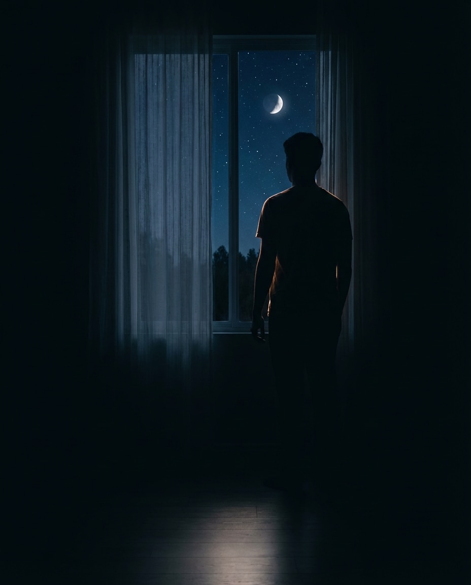 window silhouette stars photo