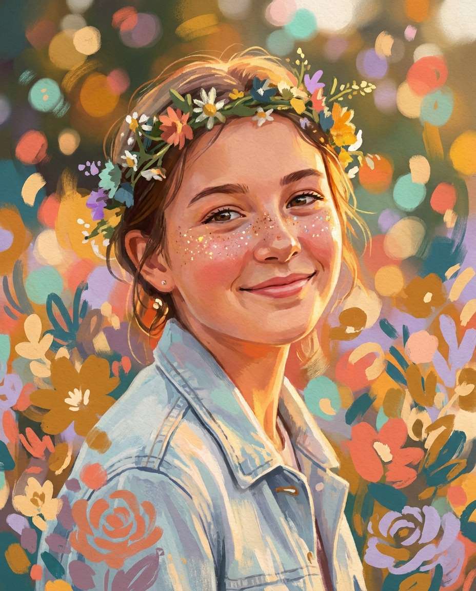 festival flower crown photo