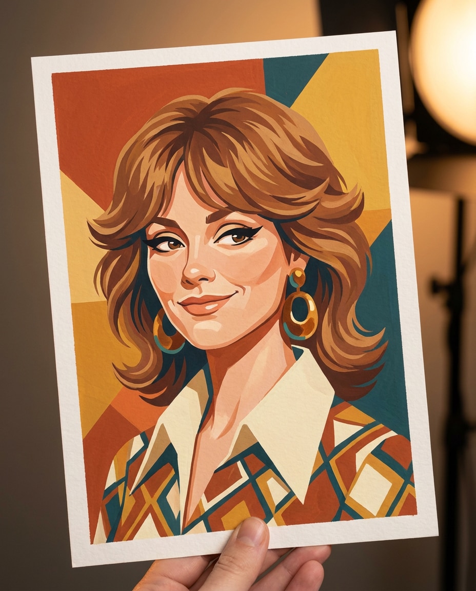 retro 70s glam photo