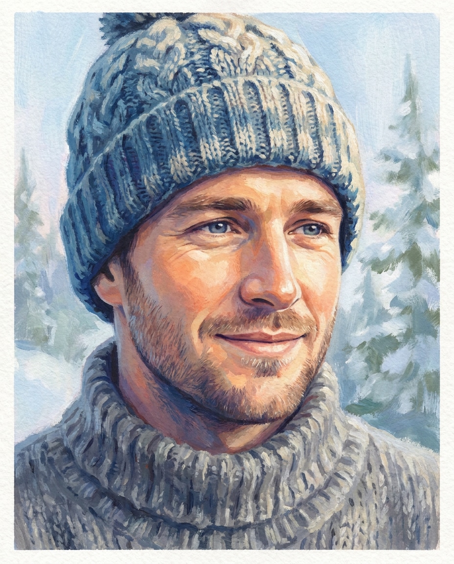winter knit cozy photo