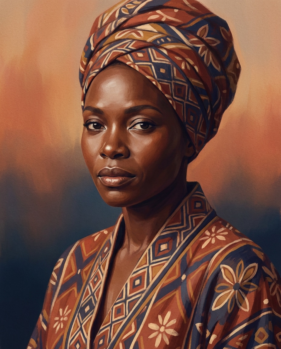 traditional headwrap elegance photo