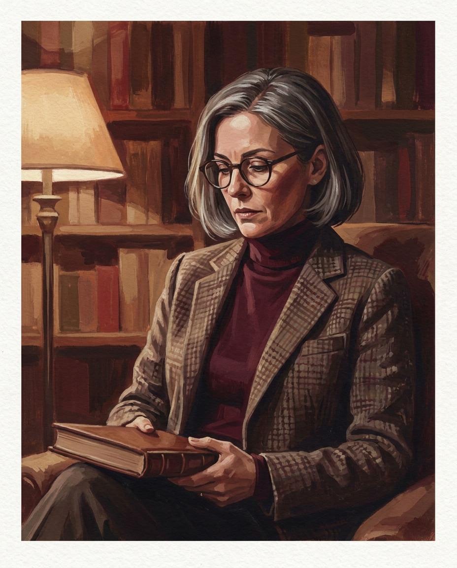 vintage library quiet photo