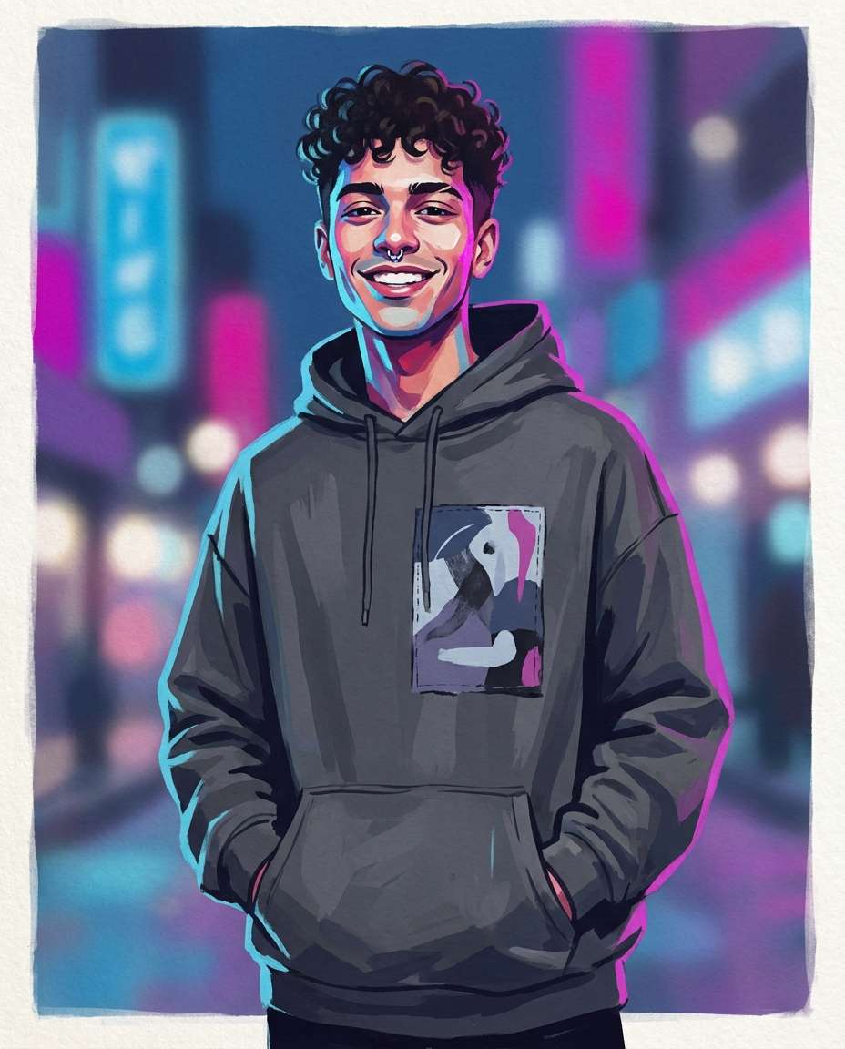 streetwear neon mist photo