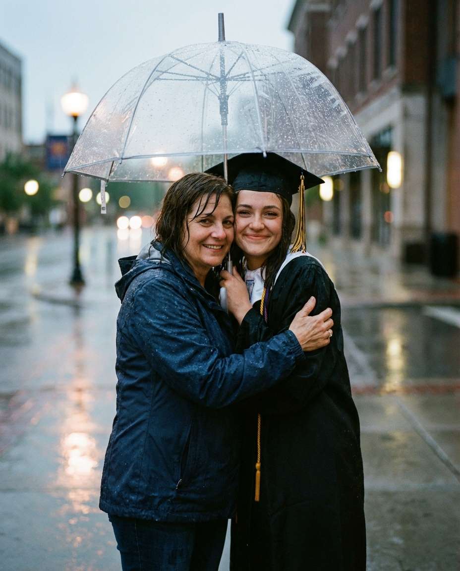 rainy day umbrella photo