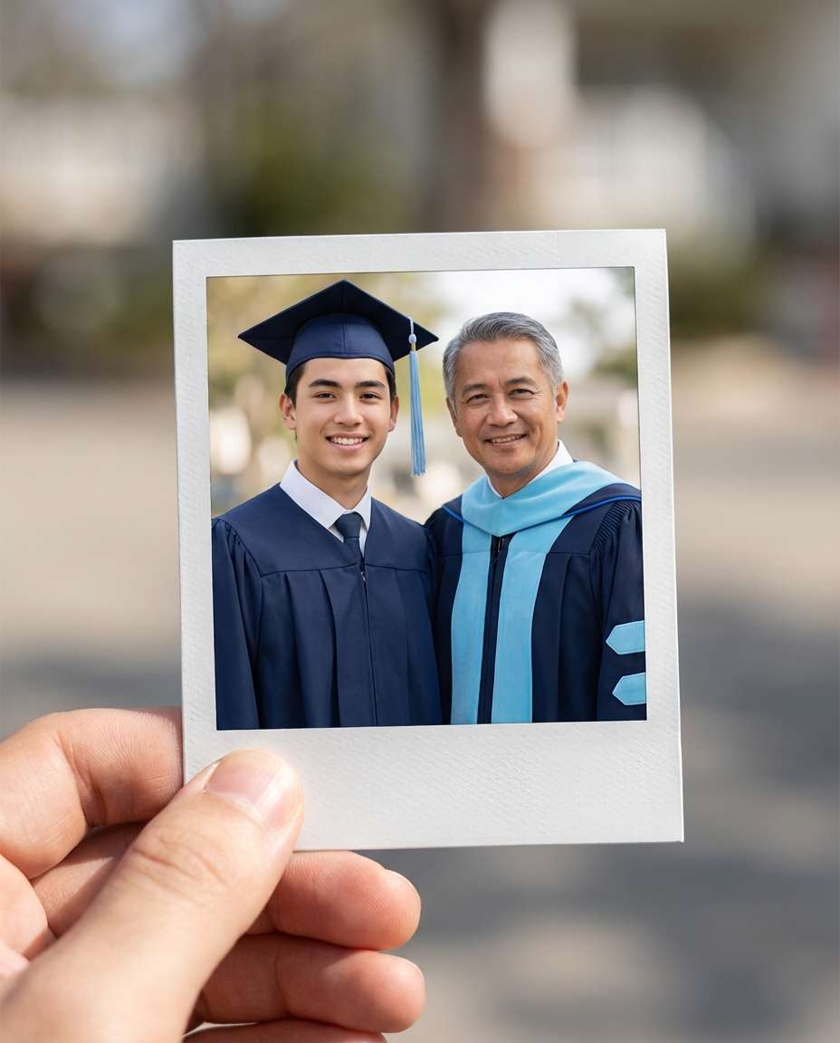 polaroid collage style photo